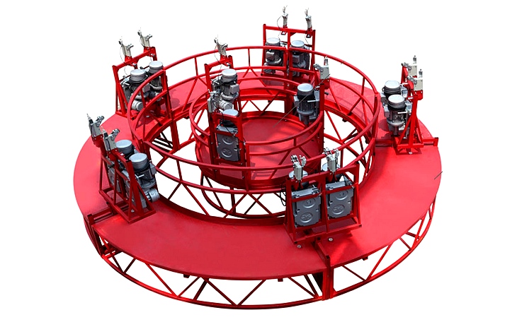 煙囪、井道施工作業(yè)吊籃